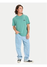 Quiksilver T-Shirt EQYZT08181 Niebieski Regular Fit. Kolor: niebieski. Materiał: bawełna #4