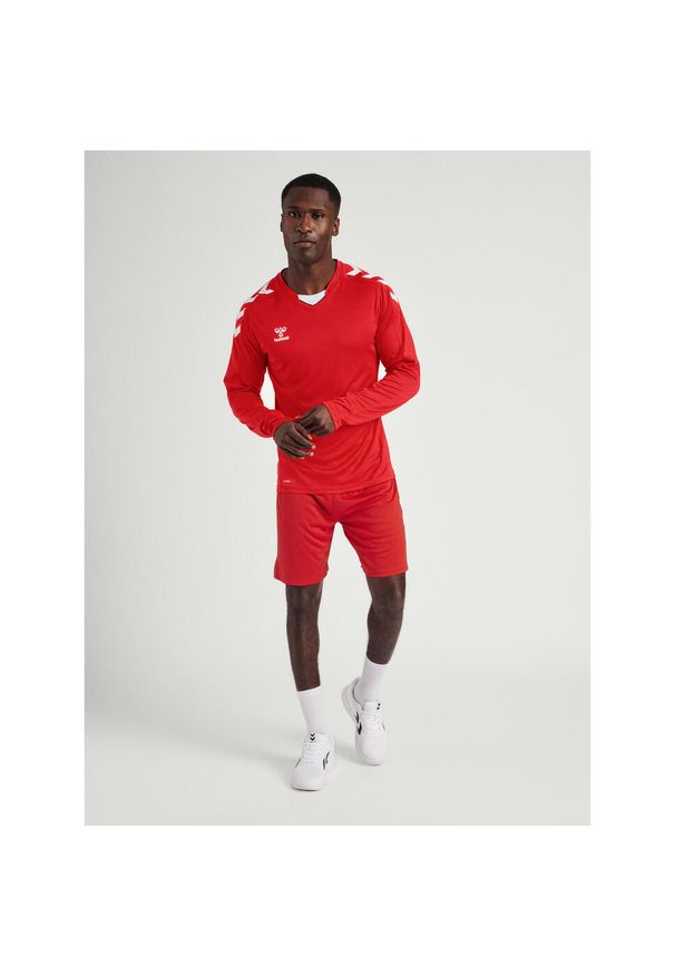 Jersey Hummel hmlCore. Kolor: czerwony, różowy, wielokolorowy. Materiał: jersey. Długość rękawa: długi rękaw. Długość: długie. Sport: piłka nożna