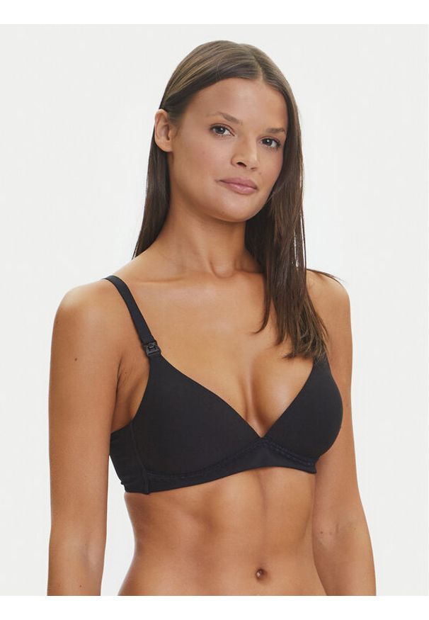 YSABEL MORA - Ysabel Mora Biustonosz do karmienia 10078 Czarny. Kolor: czarny. Materiał: bawełna