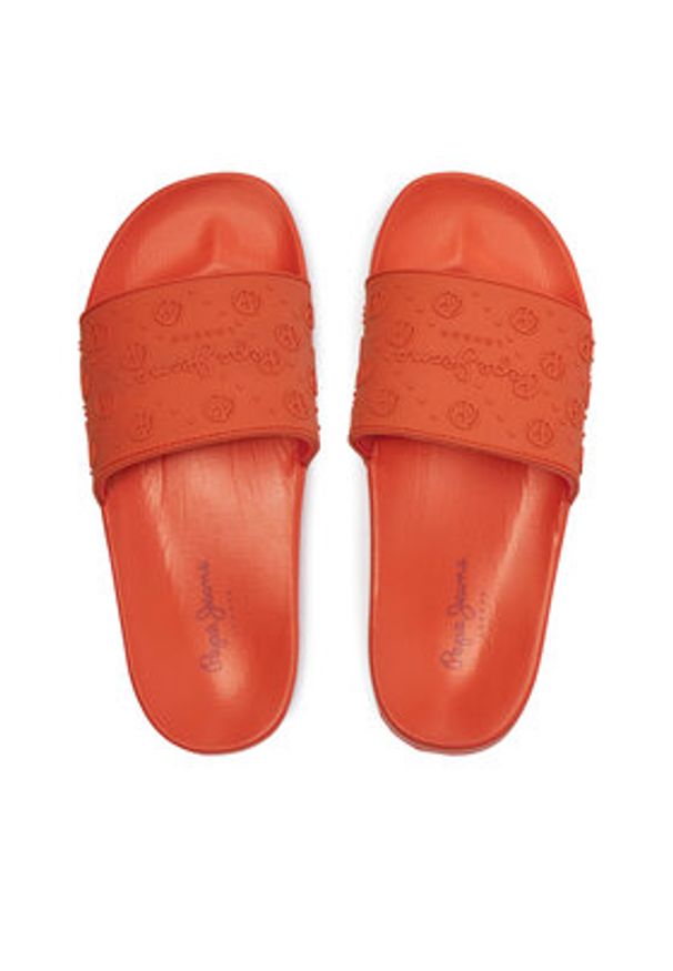 Pepe Jeans Klapki Slider Sport W PLS70146 Różowy. Kolor: różowy. Materiał: syntetyk. Styl: sportowy