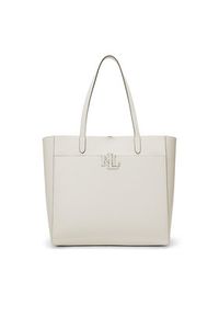 Lauren Ralph Lauren - LAUREN RALPH LAUREN Torebka 431960183003 Biały. Kolor: biały. Materiał: skórzane #4