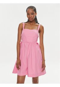 Pinko Sukienka letnia Amazonia 103566 A1WP Różowy Regular Fit. Kolor: różowy. Materiał: bawełna. Sezon: lato #1