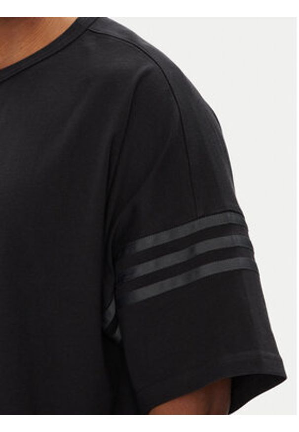 Adidas - adidas T-Shirt Neuclassics HZ3700 Czarny Oversize. Kolor: czarny. Materiał: bawełna