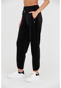 Juicy Couture - JUICY COUTURE Czarne damskie spodnie dresowe Lilian Jogger, Rozmiar XS. Kolor: czarny. Materiał: dresówka #5
