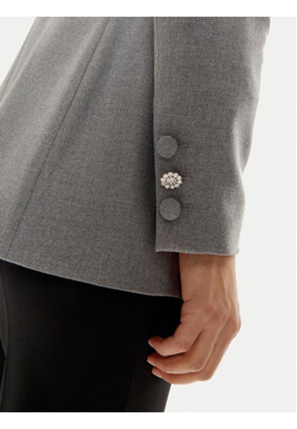 Guess Marynarka Doris W4BN50 WGIF2 Szary Relaxed Fit. Kolor: szary. Materiał: syntetyk, wiskoza