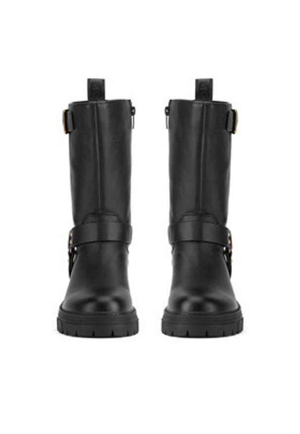MEXX Botki MI001805043W Czarny. Kolor: czarny. Materiał: skóra