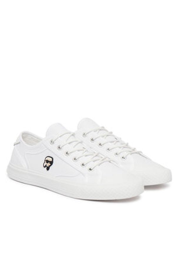 Karl Lagerfeld - KARL LAGERFELD Trampki Rae Karl NFT KL60331N Biały. Kolor: biały. Materiał: materiał
