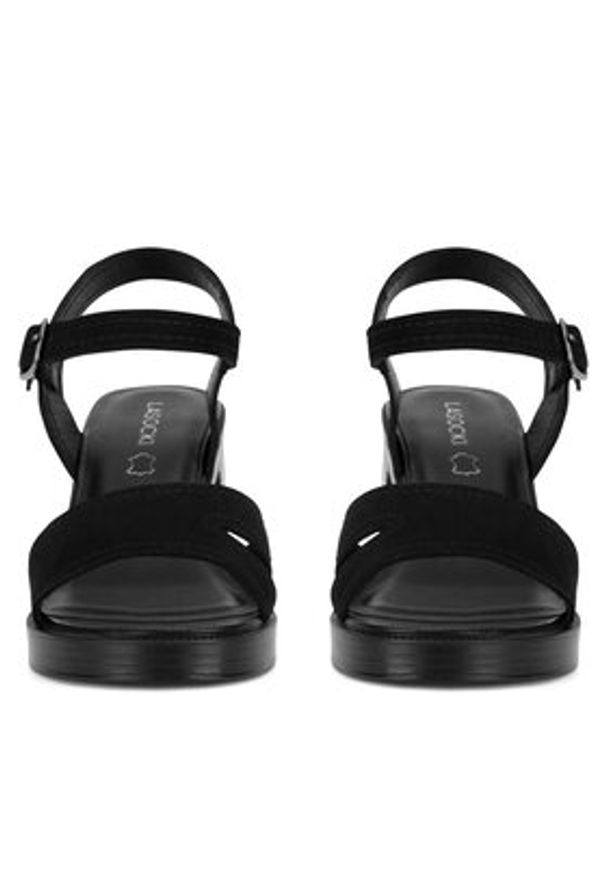 Lasocki Sandały RST-KSENIA-02 Czarny. Kolor: czarny. Materiał: skóra