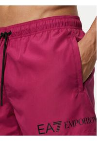 EA7 Emporio Armani Szorty kąpielowe 7M002000 AF13049 MA102 Różowy Regular Fit. Kolor: różowy. Materiał: syntetyk #3