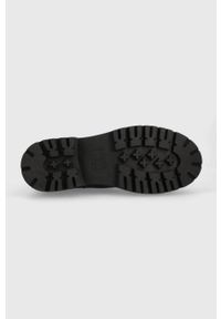 Tommy Jeans botki skórzane TJW CHELSEA FOXING BOOT damskie kolor czarny na platformie EN0EN02289. Nosek buta: okrągły. Kolor: czarny. Materiał: skóra. Obcas: na platformie #2