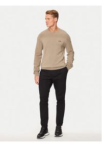 BOSS Sweter Momentum-X_Cn 50498559 Beżowy Regular Fit. Kolor: beżowy. Materiał: syntetyk #5