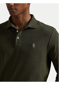 Polo Ralph Lauren Polo 710955081010 Zielony Slim Fit. Typ kołnierza: polo. Kolor: zielony. Materiał: bawełna #6