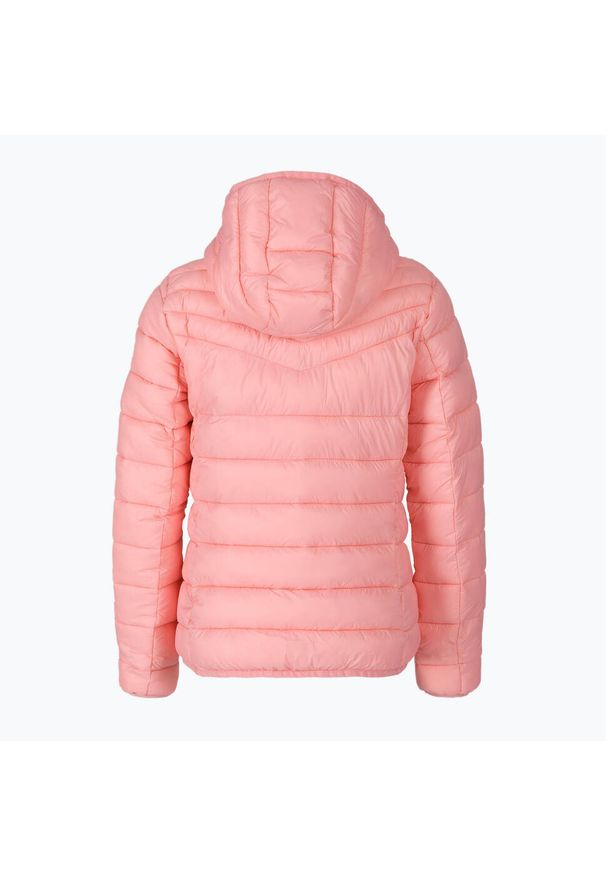 Kurtka puchowa damska CMP Fix Hood. Kolor: pomarańczowy. Materiał: puch. Sport: turystyka piesza