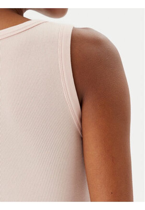 BOSS Top C_Ematite 50504245 Różowy Slim Fit. Kolor: różowy. Materiał: bawełna