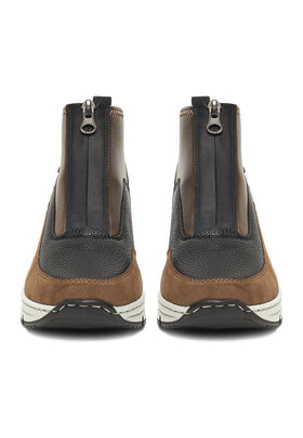 Rieker Botki N6352-25 Brązowy. Kolor: brązowy. Materiał: materiał