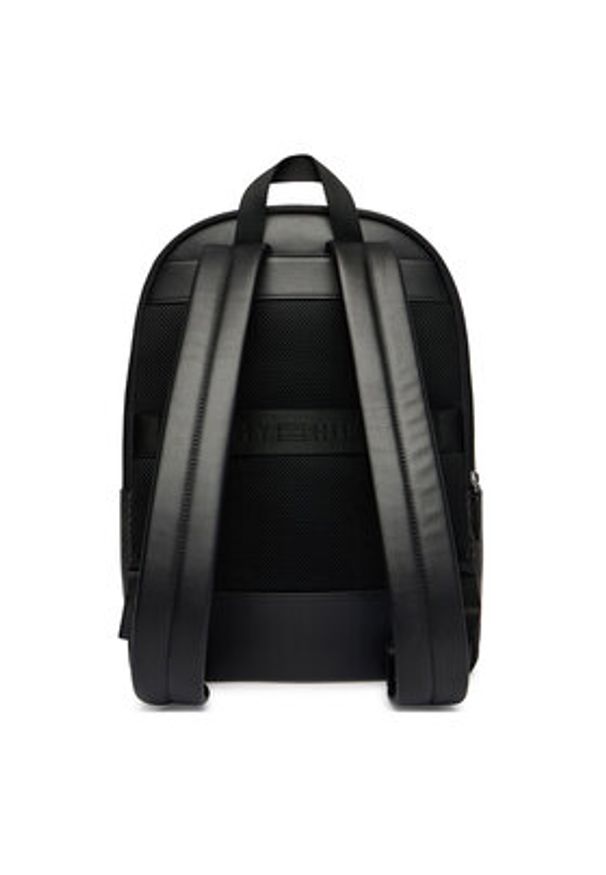 TOMMY HILFIGER - Tommy Hilfiger Plecak Th Flag Monogram Backpack AM0AM14137 Czarny. Kolor: czarny. Materiał: skóra