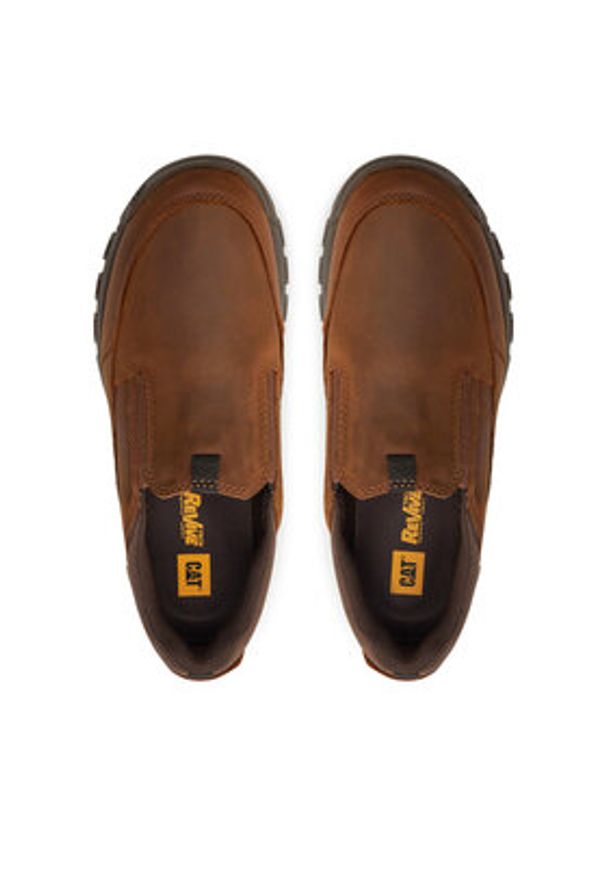 CAT Footwear Półbuty Threshold P726054 Brązowy. Kolor: brązowy. Materiał: skóra