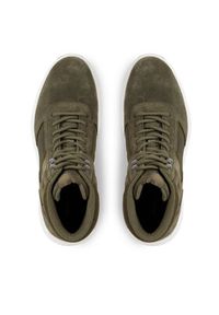 TOMMY HILFIGER - Tommy Hilfiger Sneakersy Core W Mix Cordura Hybrid Boot FM0FM04807 Khaki. Kolor: brązowy #3