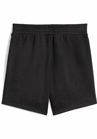 Puma - Damskie szorty z wysokim stanem ESS SCRIPT 5" PUMA Black. Stan: podwyższony. Kolor: czarny