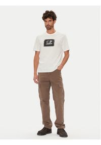 C.P. Company T-Shirt RCCMTS723A005100W Écru Regular Fit. Materiał: bawełna #4