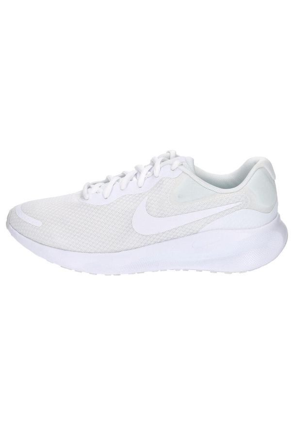 Tenisówki Nike Model Revolution 7 Kolor Biały. Kolor: beżowy, biały, wielokolorowy. Materiał: syntetyk, tkanina, materiał. Model: Nike Revolution. Sport: turystyka piesza