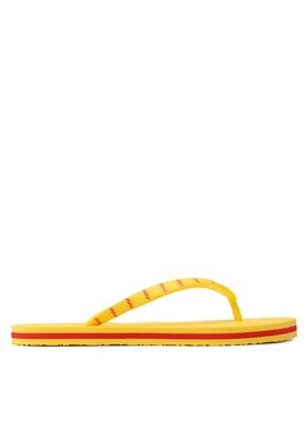 TOMMY HILFIGER - Tommy Hilfiger Japonki Essential Beach Sandal FW0FW07141 Żółty. Kolor: żółty