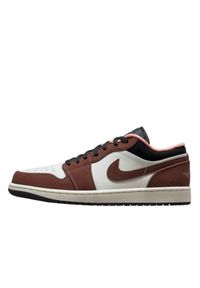 Buty do chodzenia dla dorosłych Air Jordan 1 Low Mocha. Kolor: brązowy, biały. Sport: turystyka piesza #1