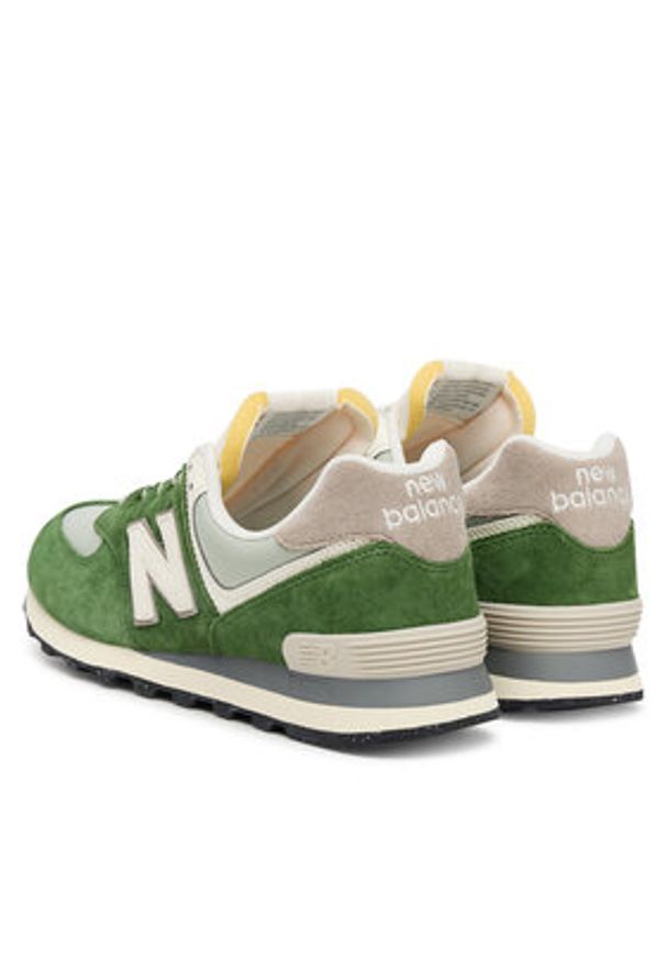 New Balance Sneakersy U574GRE M Zielony. Kolor: zielony. Materiał: skóra, zamsz. Model: New Balance 574