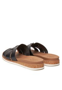 skechers - Skechers Klapki BOBS Desert Kiss Low-Peak Look 114707/BLK Czarny. Kolor: czarny. Materiał: skóra