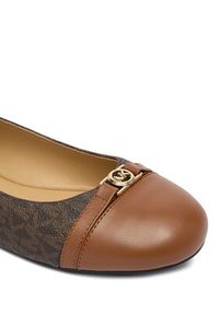 MICHAEL Michael Kors Baleriny Mandy Flat 40F5MAFP1L Brązowy. Kolor: brązowy. Materiał: skóra #3