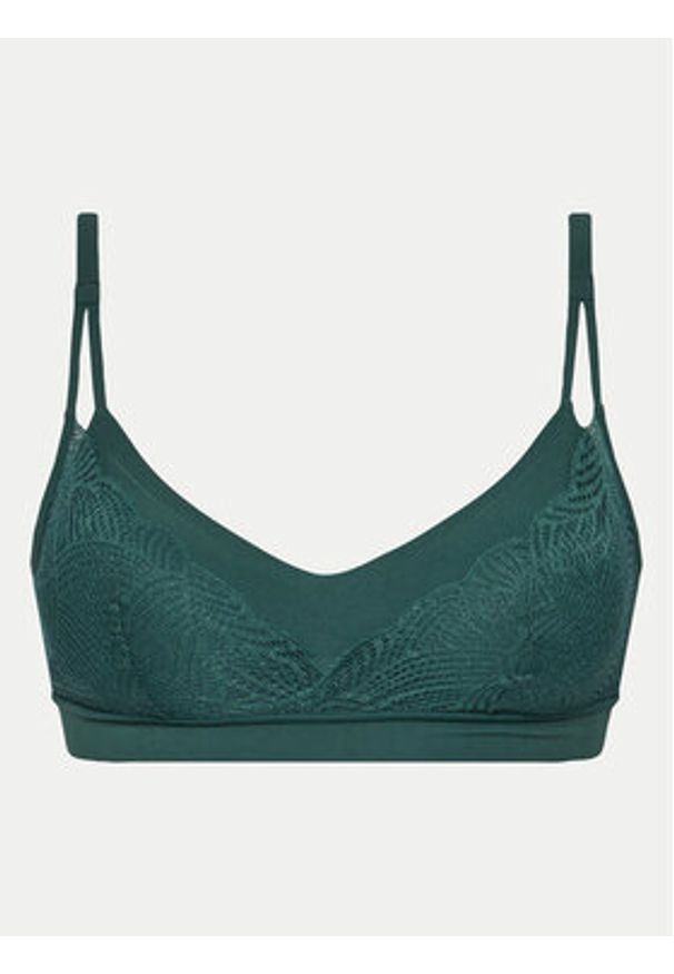 Chantelle Biustonosz braletka Soft Stretch C11GQ9 Zielony. Kolor: zielony. Materiał: syntetyk