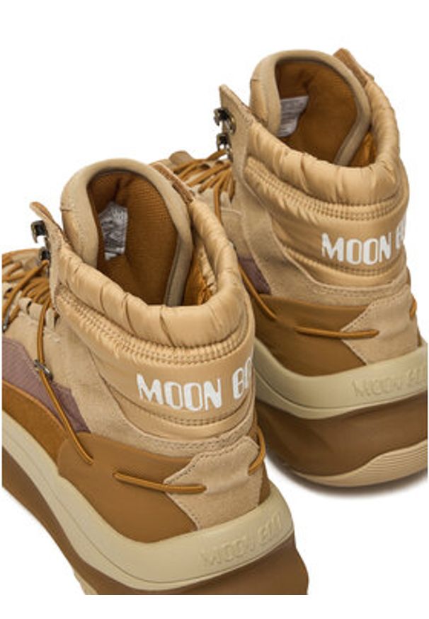 Moon Boot Sneakersy 80D2490030 Brązowy. Kolor: brązowy. Materiał: skóra