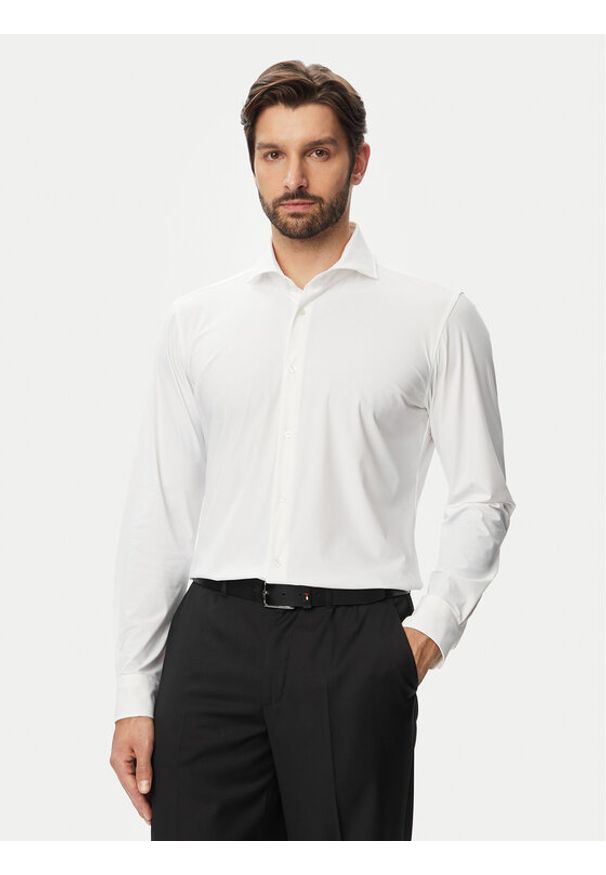 JOOP! Koszula Jsh-247Pai3-N 30048248 Biały Slim Fit. Kolor: biały. Materiał: syntetyk