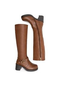 Clara Barson Kozaki GRACE HDN911-1 Brązowy. Kolor: brązowy. Materiał: skóra #3