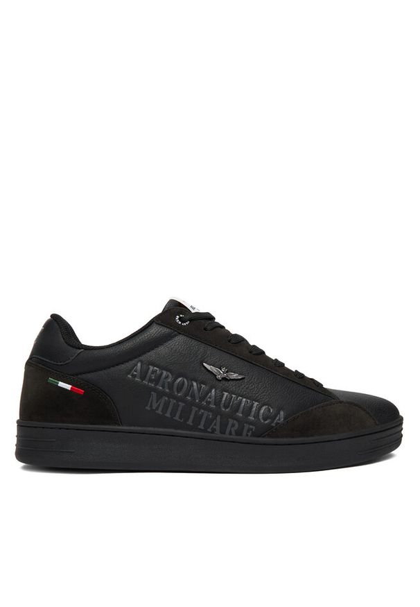 Sneakersy Aeronautica Militare. Kolor: czarny