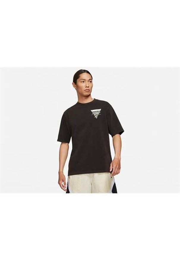 Koszulka sportowa męska Nike Air Jordan Flight Essentials. Kolor: czarny. Materiał: bawełna. Długość rękawa: krótki rękaw. Długość: krótkie. Sport: fitness