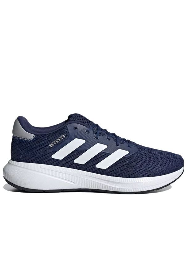 Adidas - Buty męskie adidas Running Response Runner IH6103 - granatowe. Zapięcie: sznurówki. Kolor: niebieski. Materiał: materiał, guma. Szerokość cholewki: normalna. Sport: bieganie