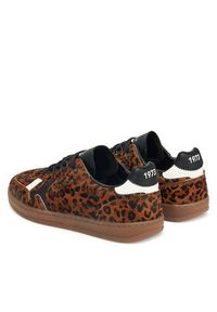 Pepe Jeans Sneakersy Ball Print W PLS000013 Brązowy. Kolor: brązowy. Materiał: skóra. Wzór: nadruk
