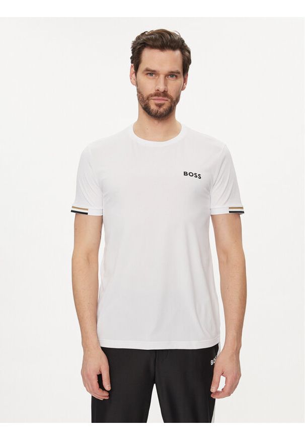 BOSS - Boss T-Shirt MB 50506348 Biały Regular Fit. Kolor: biały. Materiał: syntetyk