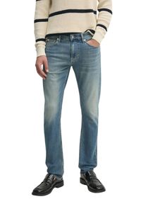 Calvin Klein - CALVIN KLEIN Błękitne męskie jeansy Slim. Okazja: na co dzień. Kolor: niebieski. Styl: casual #3