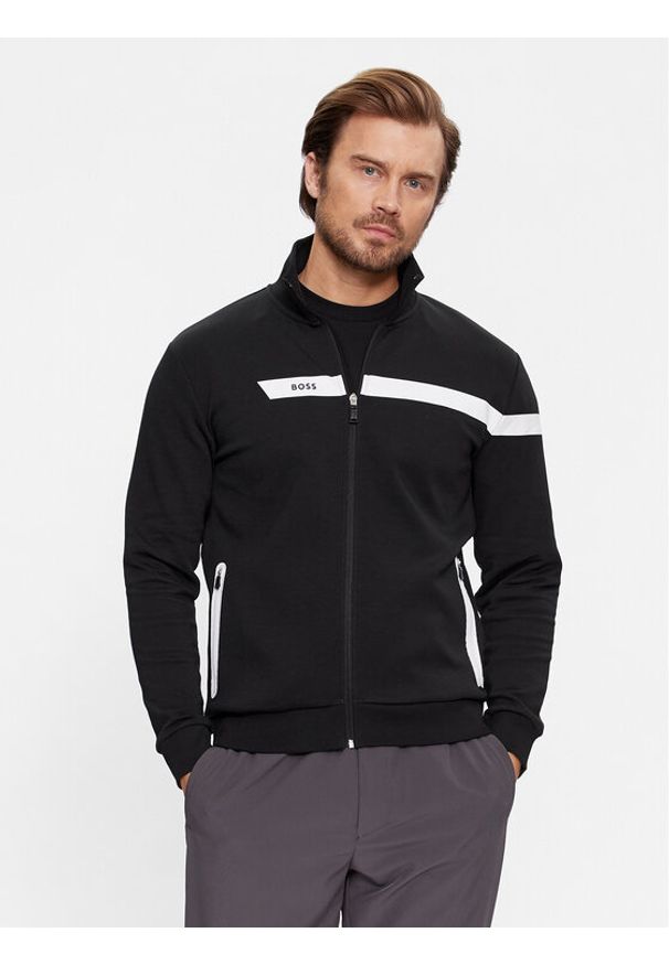 BOSS - Boss Bluza Skaz 1 50498275 Czarny Regular Fit. Kolor: czarny. Materiał: bawełna