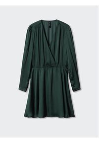 mango - Mango Sukienka codzienna Monaco 57054402 Zielony Regular Fit. Okazja: na co dzień. Kolor: zielony. Materiał: syntetyk. Typ sukienki: proste. Styl: casual #3