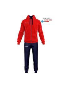 Givova Tuta King polarfleece dres, rozmiar M. Kolor: czerwony, niebieski, wielokolorowy. Materiał: dresówka