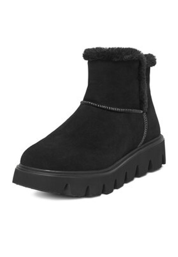 Rieker Śniegowce CEO-W2071-00 Czarny. Kolor: czarny. Materiał: skóra, zamsz