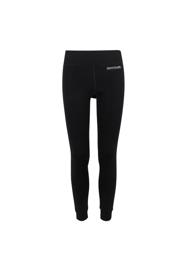 Regatta - Legginsy damskie ocieplane Thermal Stretch. Kolor: czarny. Materiał: polar, materiał. Sezon: zima