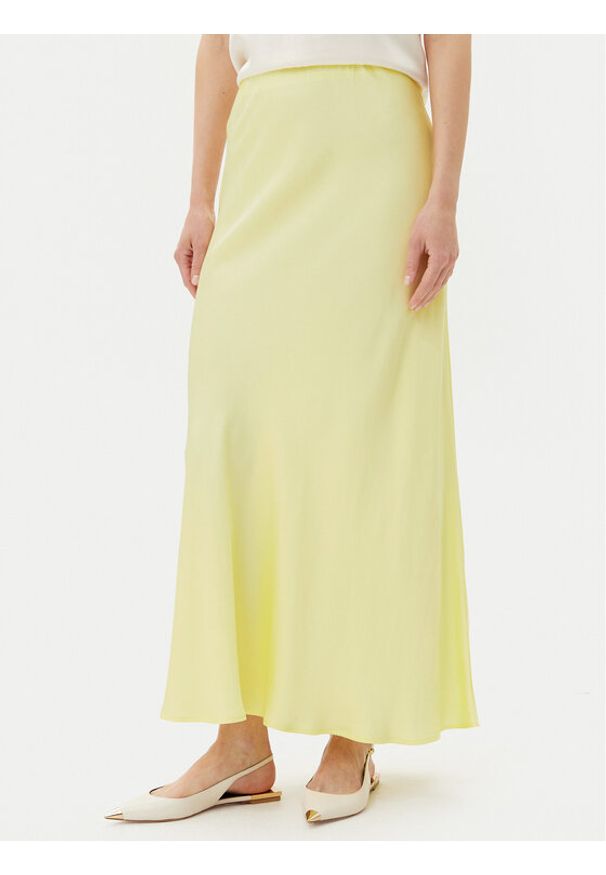 ViCOLO Spódnica maxi Gonna TD0472 Żółty Slim Fit. Kolor: żółty. Materiał: wiskoza