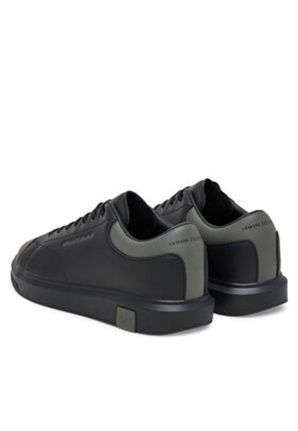 Armani Exchange Sneakersy XUX123 XV534 MZ262 Czarny. Kolor: czarny. Materiał: skóra