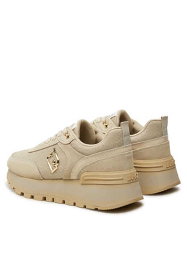 Liu Jo Sneakersy BF4143 PX027 Beżowy. Kolor: beżowy. Materiał: zamsz, skóra
