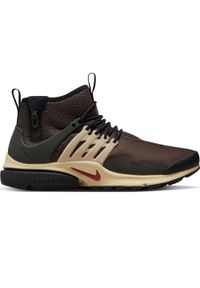 Buty do chodzenia męskie Nike Air Presto Mid Utility sportowe. Kolor: brązowy. Model: Nike Presto. Sport: turystyka piesza