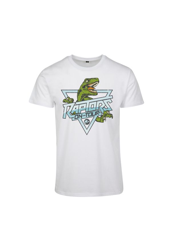 Koszulka Urban Classics Jurassic Park Raptors. Kolor: biały